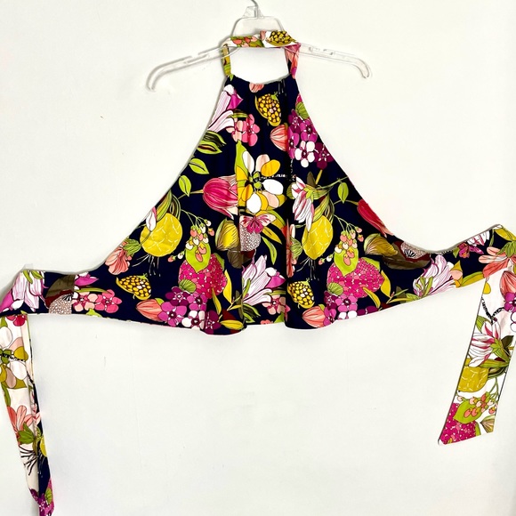 Trina Turk Reversible "Tamika" Secret Garden Halter Top  -Size Small - Picture 6 of 9